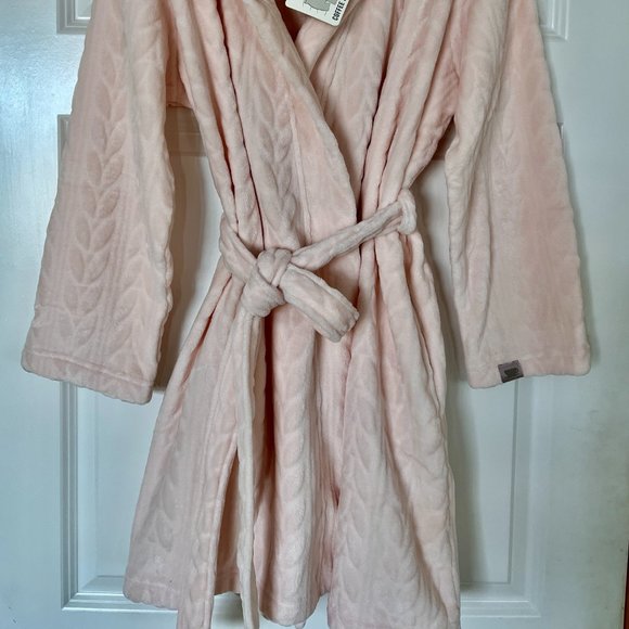 COFFEE SHOPPE Women's Spa-Day Short Hooded Wrap Robe NWT Size S/M - Picture 8 of 10